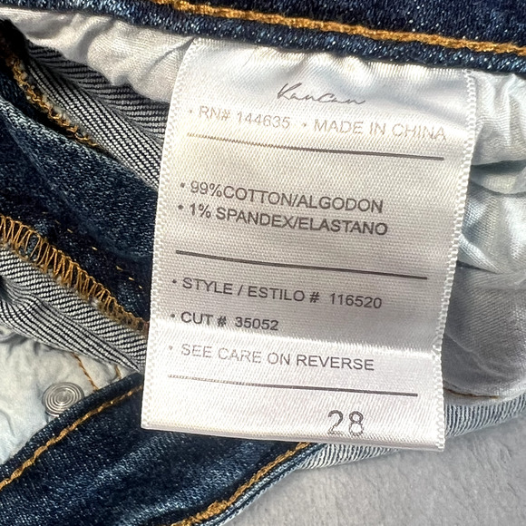 KanCan For Maurices Jeans Womens Size 28 Blue Denim Distressed Mid Rise Skinny - Picture 5 of 12